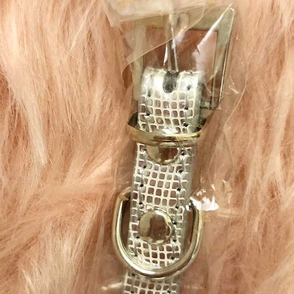Brand New METALLIC FAUX CROC BLING PET COLLAR-S - Picture 4 of 4
